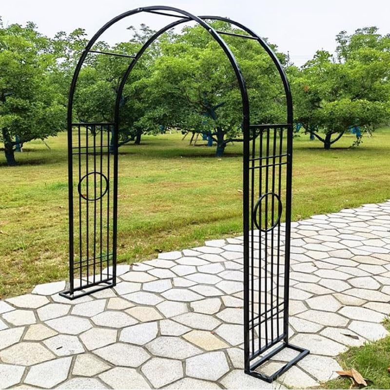 Arche à roses en métal de jardin 180x230 cm | Treillis pour plantes