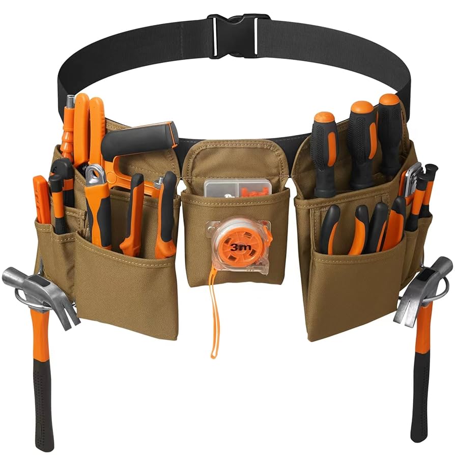 KOYYTO 19 Pocket Tool Belts with Quick Release Buckle