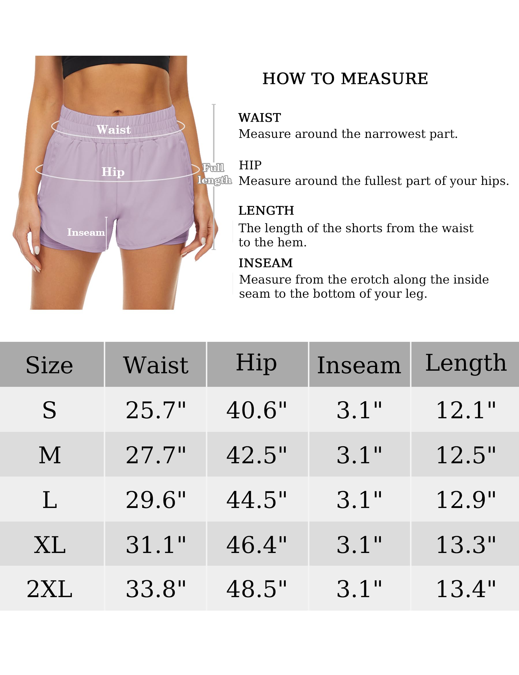 Paquete de 2 pantalones cortos deportivos para mujer, de secado rápido, con bolsillos, cintura alta, para entrenamiento, gimnasio, deportes | Dos bolsillos laterales, cintura alta, pantalones cortos deportivos de gimnasio, tela suave y transpirable