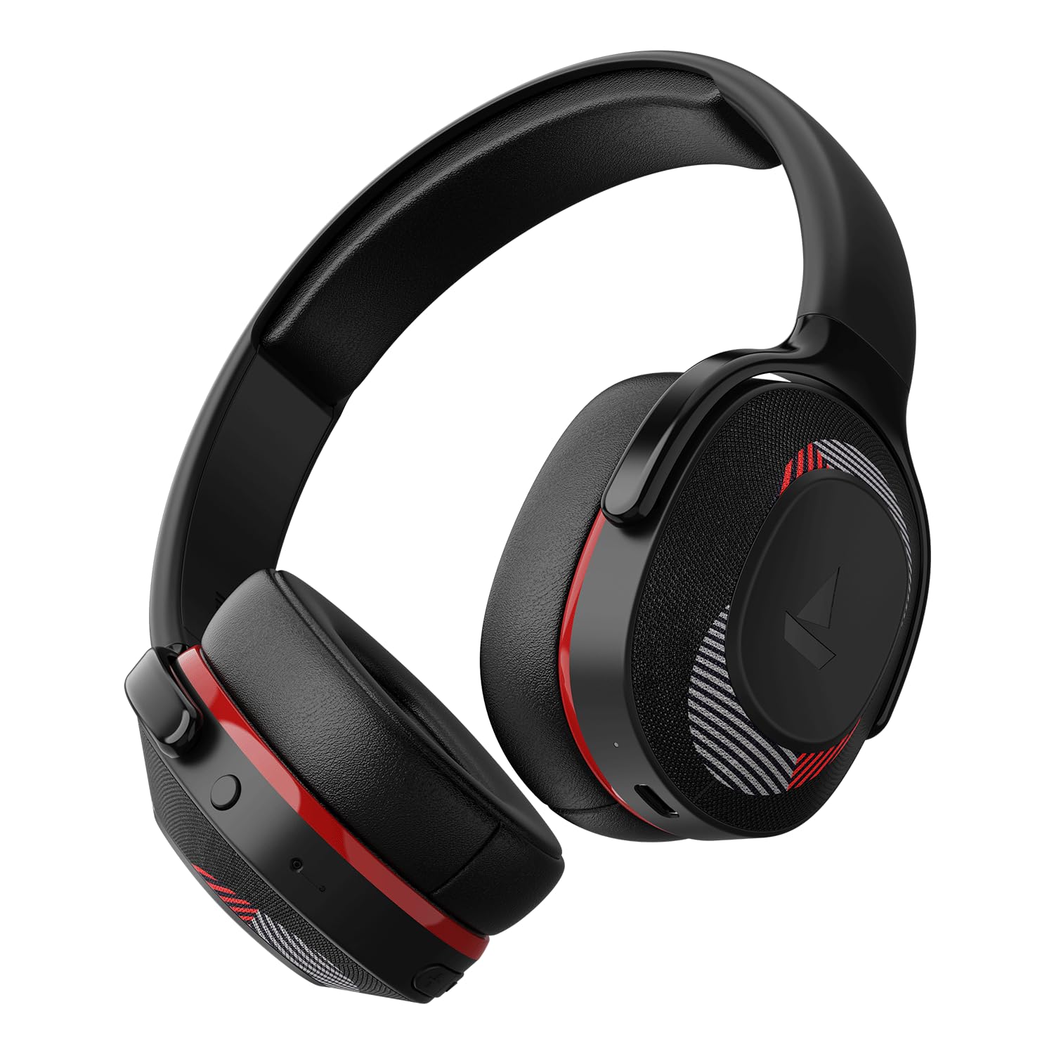 boAt Rockerz 425, ENx Tech, ASAP Charge, 25H Battery, Dual Pair, Stream Ad Free Music via App Support, Bluetooth Headphones, Wireless Over Ear Headphone with Mic (Fiery Red)