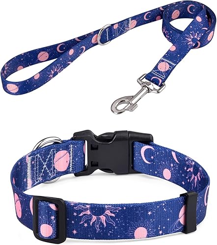 Miniatura 38 de Collar de perro para perros pequeños, collar suave y cómodo para mascotas para perros pequeños, medianos y grandes, patrón floral para perros macho