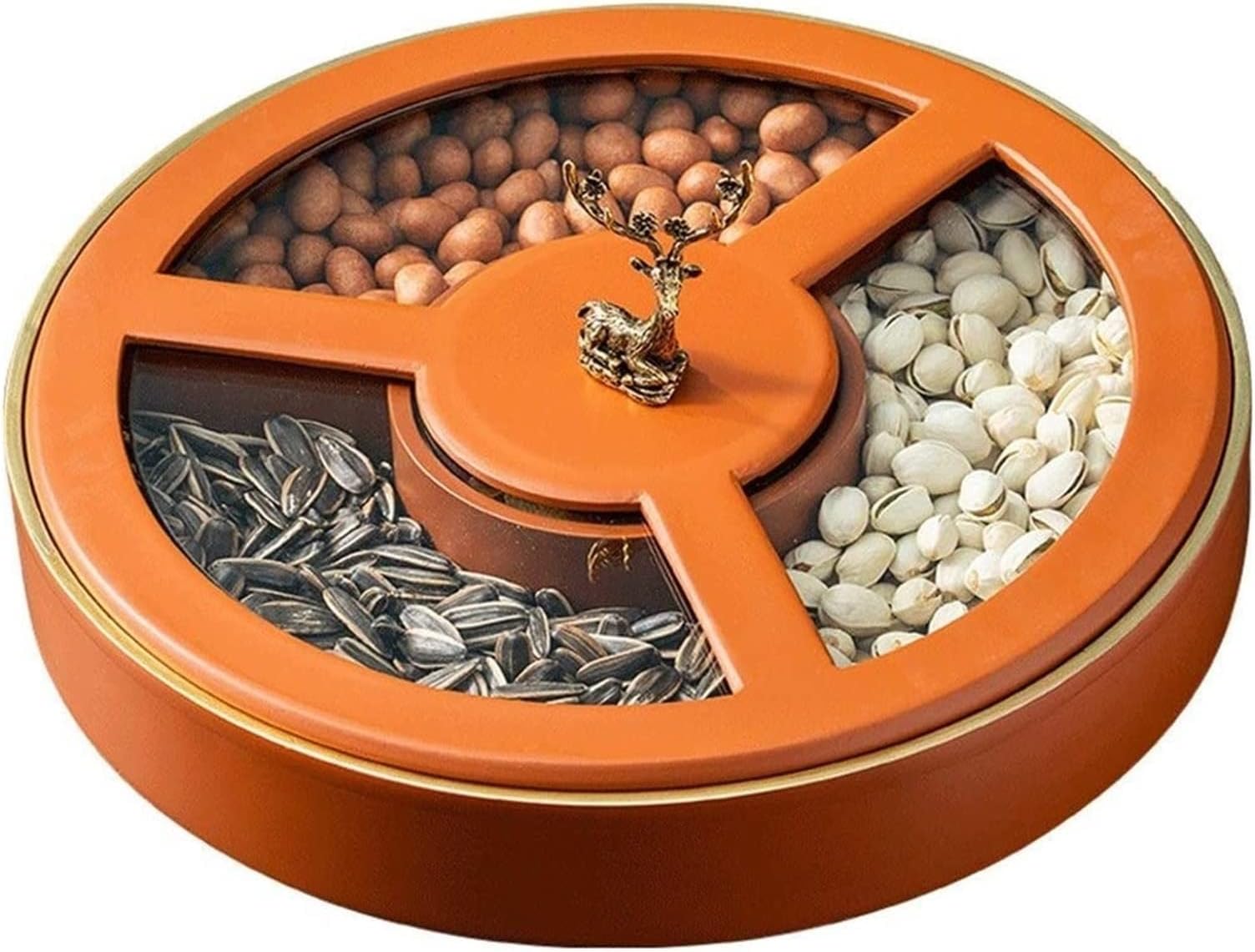 Fruit Display Creative Ruled Snack Nuts disc Cartridge Storage case Seeds Candy Confection Boxes Living Cartridge