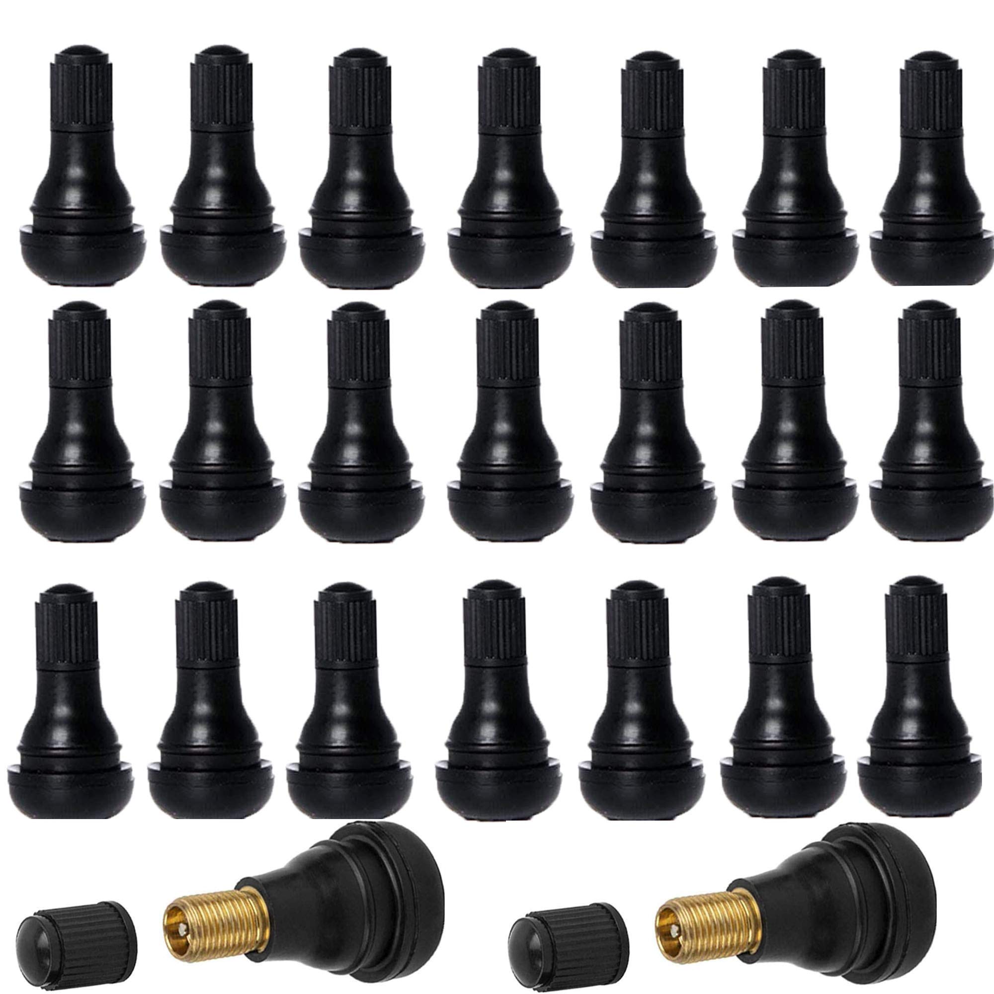Buy Snowtain 40Pcs Rubber Valves,Rubber Wheel Valve,TR412 Car Tire