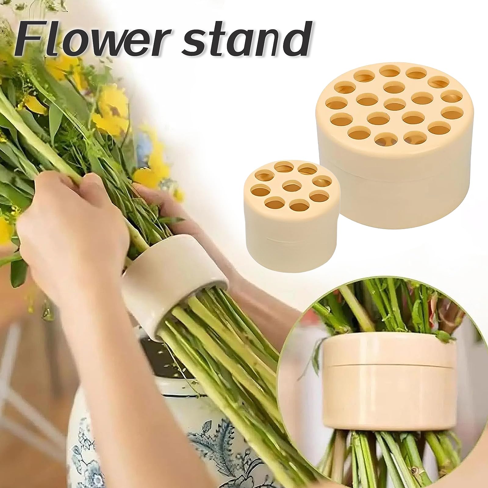 6 Stück Hanataba Blumenhalter, Blumenhalter Ikebana Drehbarer Blumenhalter Spiral Ikebana Stielhalter Wiederverwendbare Bouquet Twisters für DIY Blumenstrauß Vase
