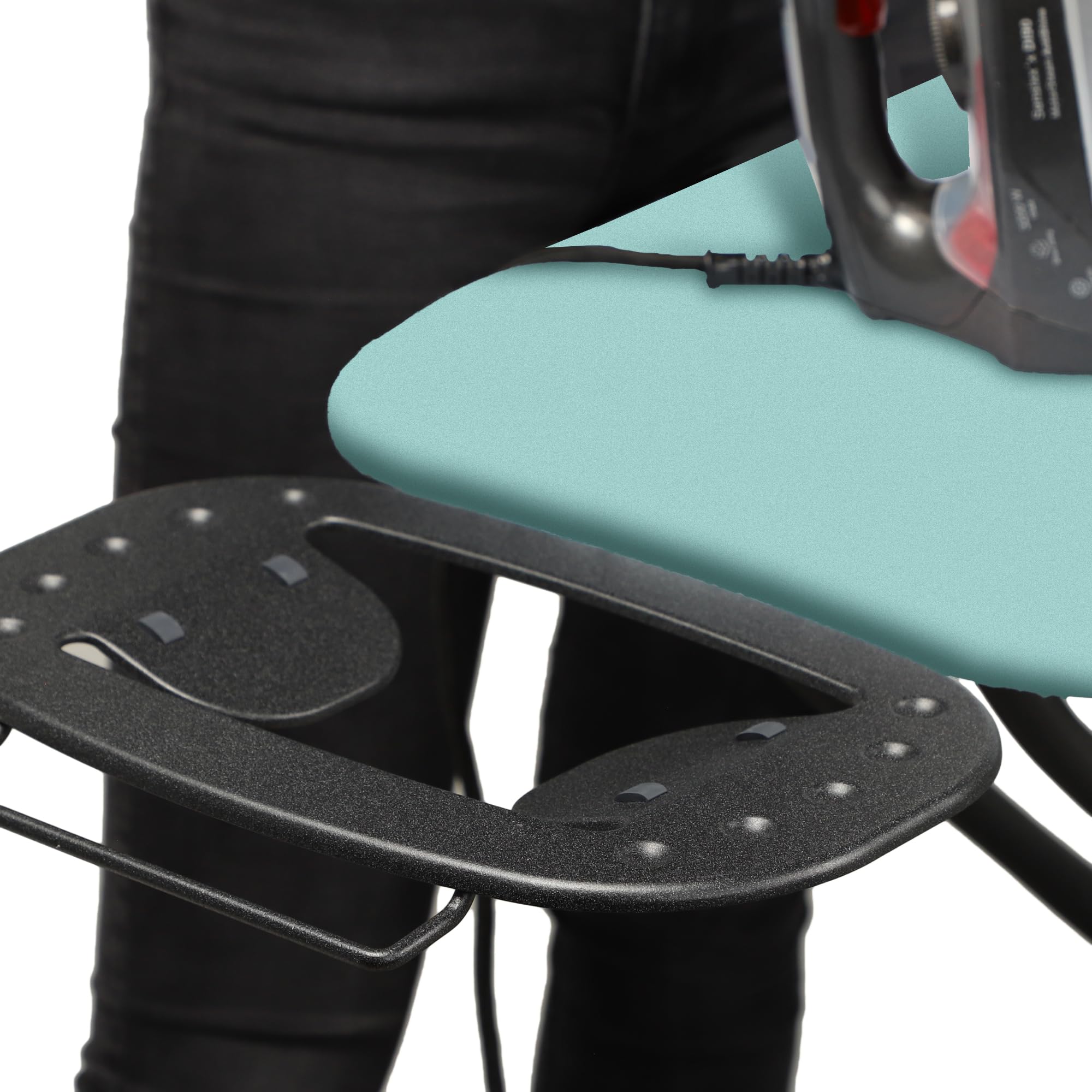 KADAX Tabla de Planchar, 120 x 38 cm, Plegable, Regulable en Altura, Con Base de Espuma de 8 mm y Pies Antideslizantes, Para Planchado Al Vapor