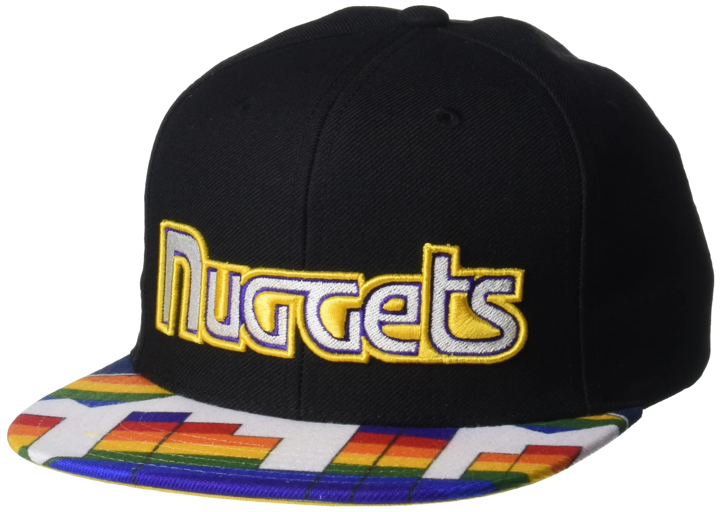 Mitchell & Ness Swingman POP Snapback Baseball Cap - Authentic Men's Hat, Black, One Size Fits All