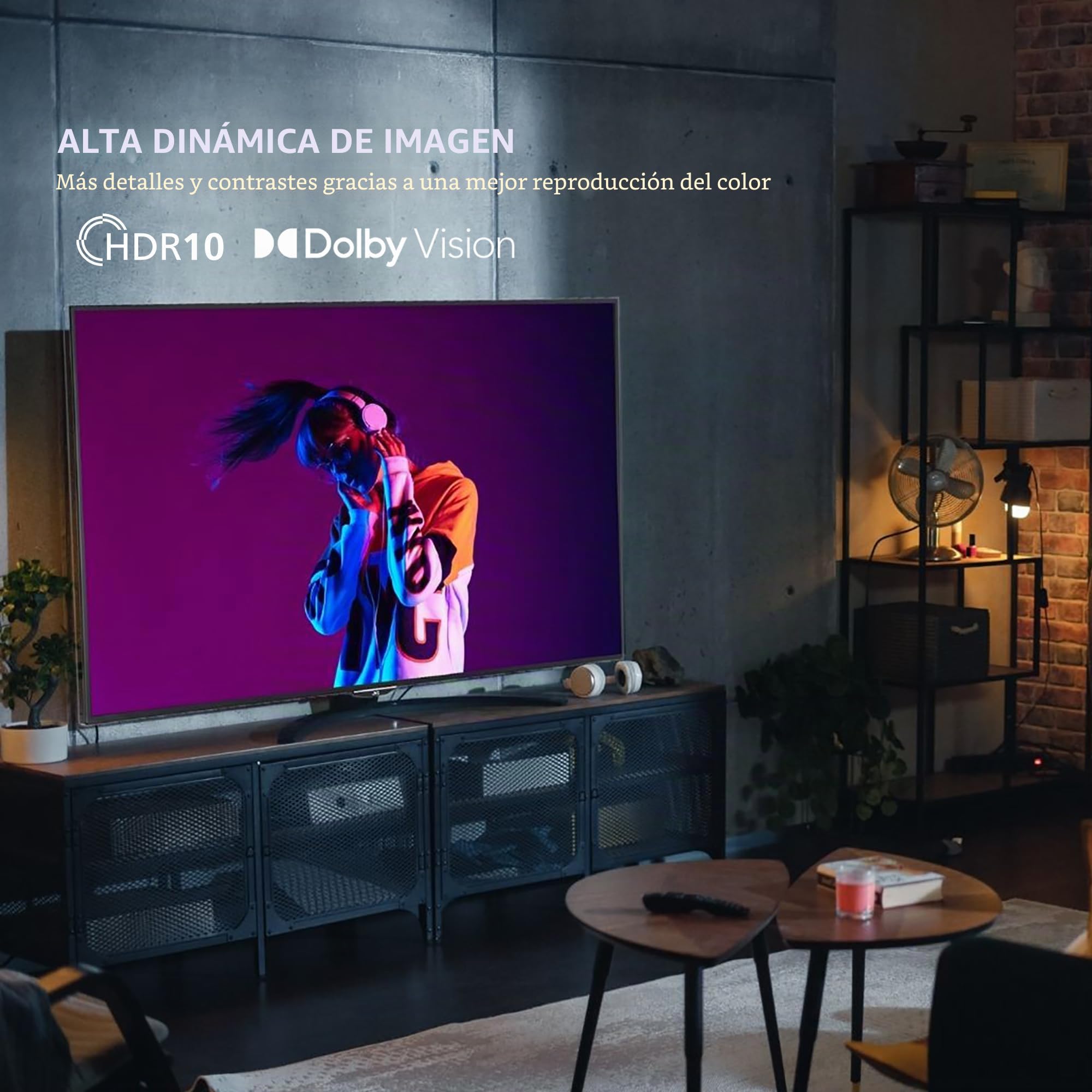 JVC TiVo LT-55VUQ3455 QLED Smart TV 55 pulgadas (4K UHD, HDR Dolby Vision, Dolby Atmos, Triple sintonizador, 6 meses HD+ incluido)