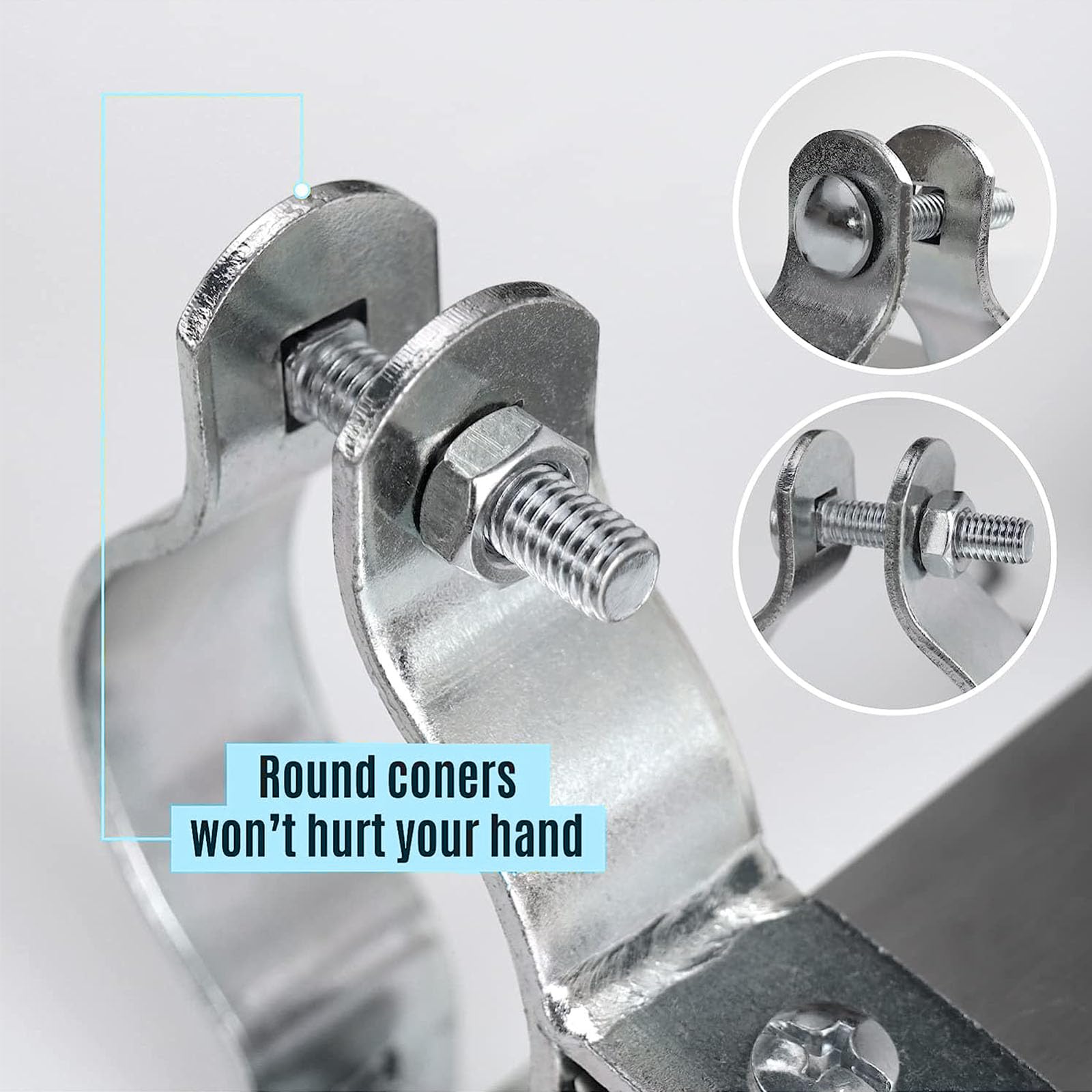 Chain Link Gate Closer Aluminum For Chain Link Fences - Spring Loaded,  Self-Closing Automatic Gate Closer