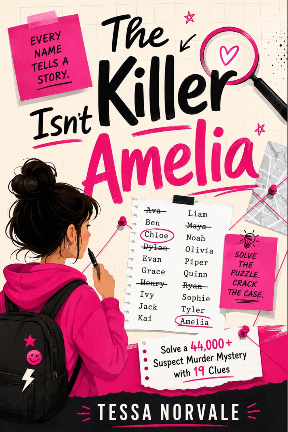 The Killer Isn’t Amelia: Solve a 44,000+ Suspect Murder Mystery with 19 Clues