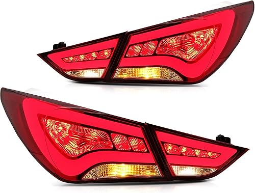 Miniatura 8 de ECCPP Conjunto de luz trasera para Hyundai Sonata 2011-2014 conductor y pasajero lado trasero