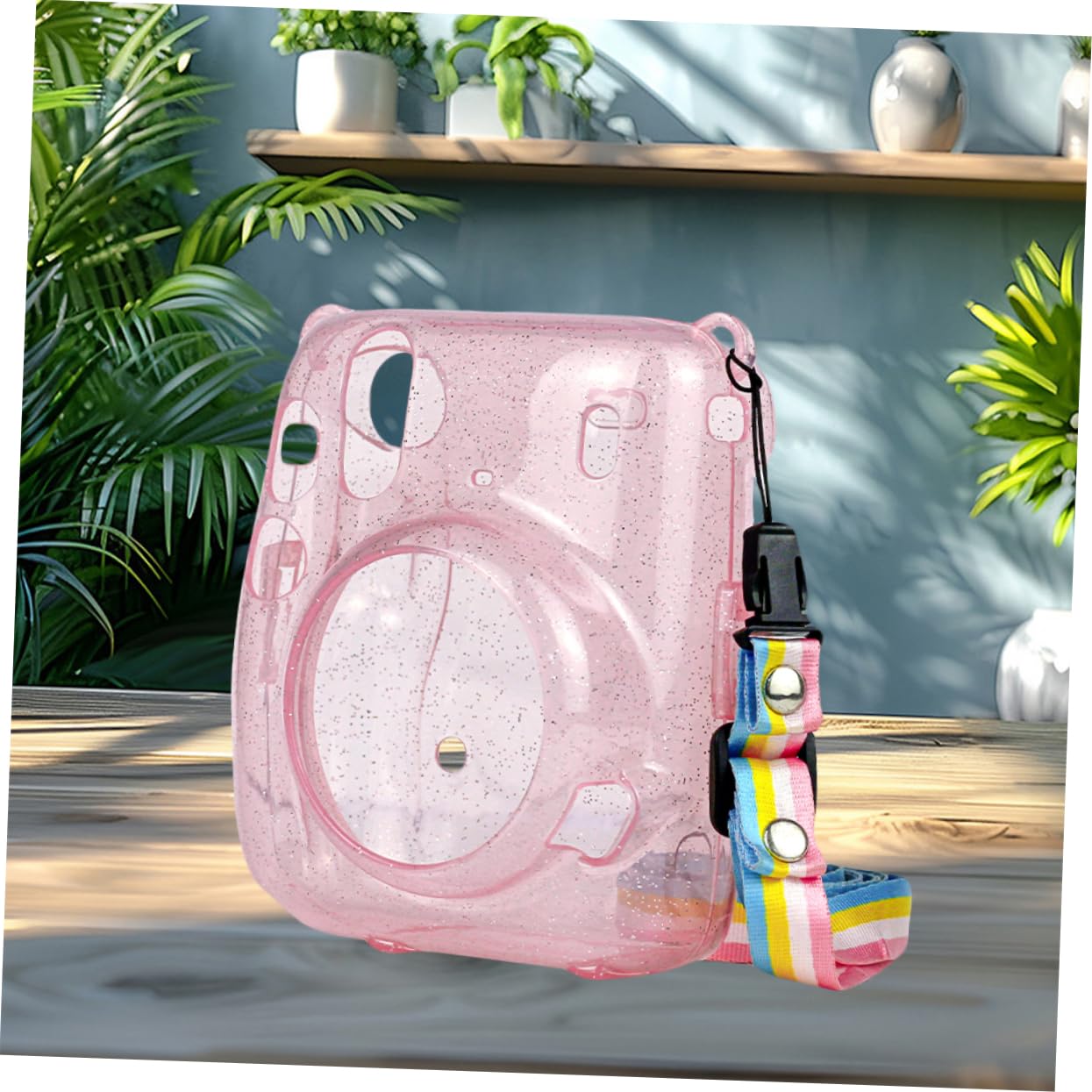 OSALADI Della Fotocamera Per Mini11 Borsa Fotografica in Pvc Per Mini11 Borsa Fotografica Istantanea Fotocamera a Pellicola Istantanea Custodia Per Fotocamera Rosa