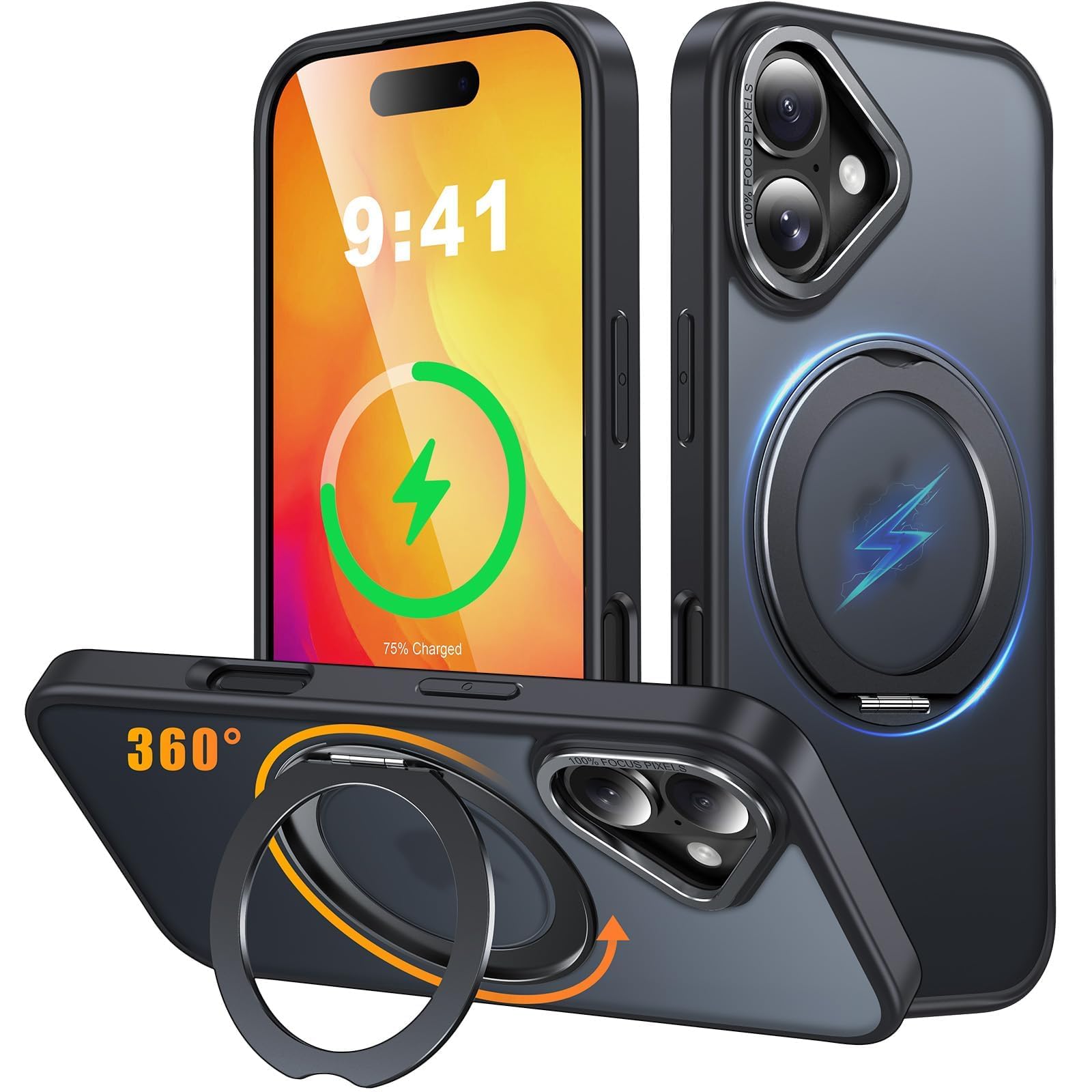 Amazon.co.jp: Gunwon iPhone 16 用 ケース Magsafe対応 ワイヤレス