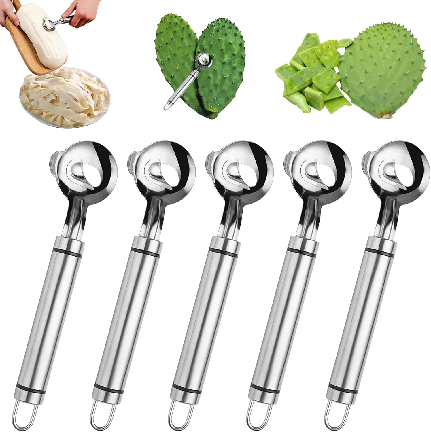 Marke: OneNine 5-teiliger Manueller Nudelhersteller Edelstahl – Vielseitiges Schneidwerkzeug