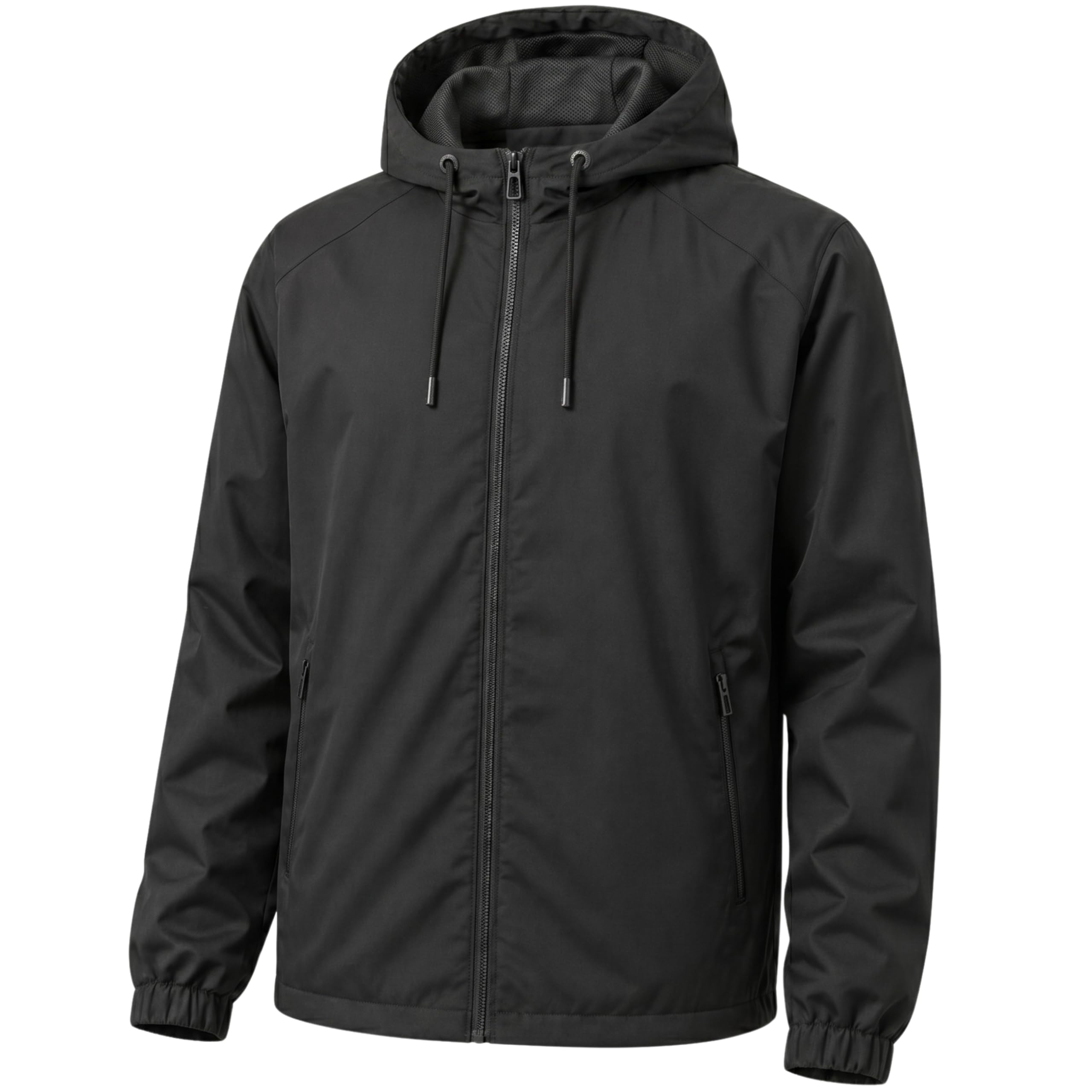 Rain Jacket for Men Waterproof Bike Wear | Lightweight Polyester RainCoat with Hood, Zipper Pockets & Elastic Cuffs for Travel & Outdoor Use-image-17