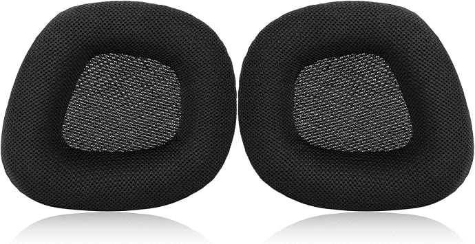 Replacement Earpads with Mesh Fabric & Memory Foam Ear Cushion Cover for Corsair Void & Corsair Void PRO RGB Wired/Wireless Gaming Headset ONLY Black