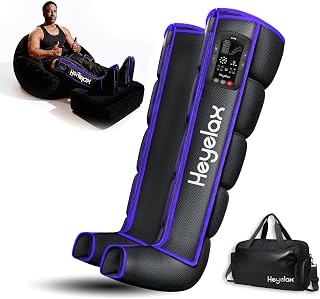 Leg Compression Massager for Circulation and Pain Relief FSA, Air Compression Boots Sleeve for Fast Recovery, Cordless Leg Massager for Muscle Relaxation- for Athletes, Runners, Gym