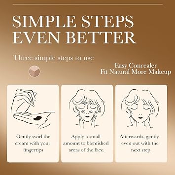Full Coverage 3 Color Concealer Palette – Waterproof Cream Makeup & Contour Stick with Brush – Long Lasting Matte Foundation for Dark Circles, Blemish Correction & Smooth Flawless Makeup