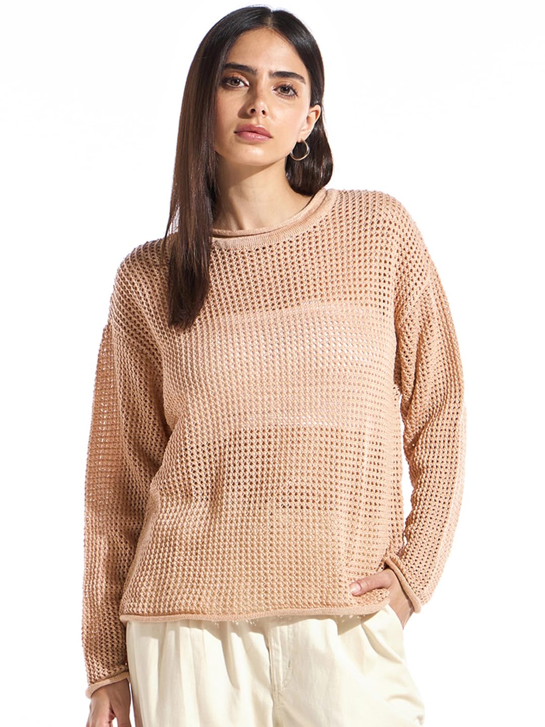 Bewakoof Women’s Acrylic Oversized Fit Sweater | Sweater for Women Winter Wear Bewakoof Women’s Acrylic Oversized Fit Sweater | Sweater for Women Winter Wear