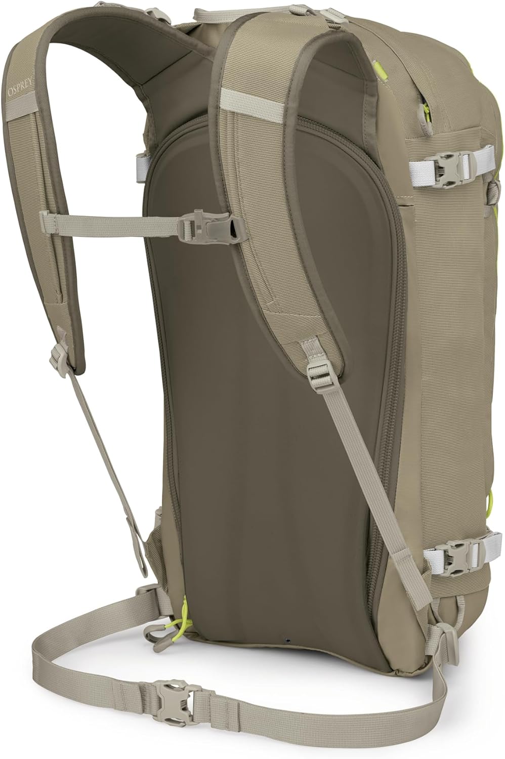 Osprey Soelden 25L Ski and Snowboard Backpack - Lightweight Men's Backcountry Pack - Avalanche Safety Access - Diagonal/A-Frame Ski Carry, Snowboard Carry - 100% Recycled Nylon, Olive Tan - Image 8