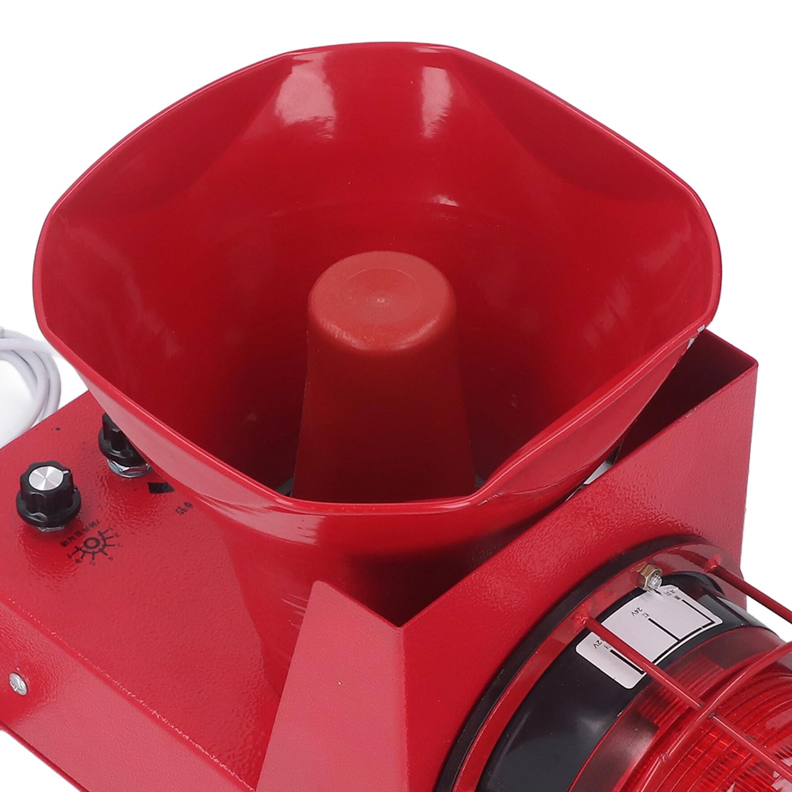 6.7A 180dB Alarma de Sirena Industrial Estroboscópica de Emergencia IP65 Alarma de Sirena Impermeable para Patio de Arena de Piedra de Mina (Enchufe europeo 220V)