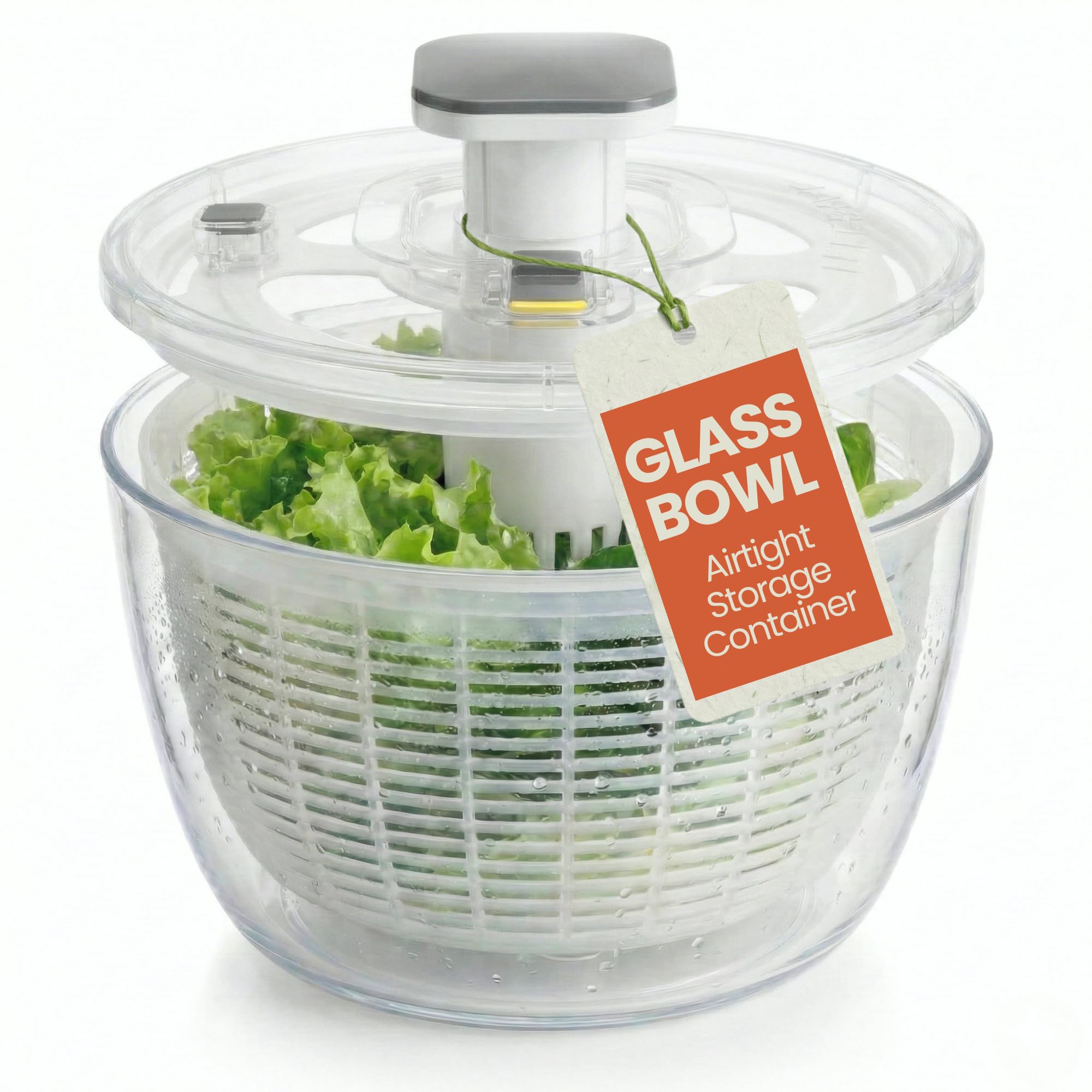 Borosilicate Glass Salad Spinner 6.3QT