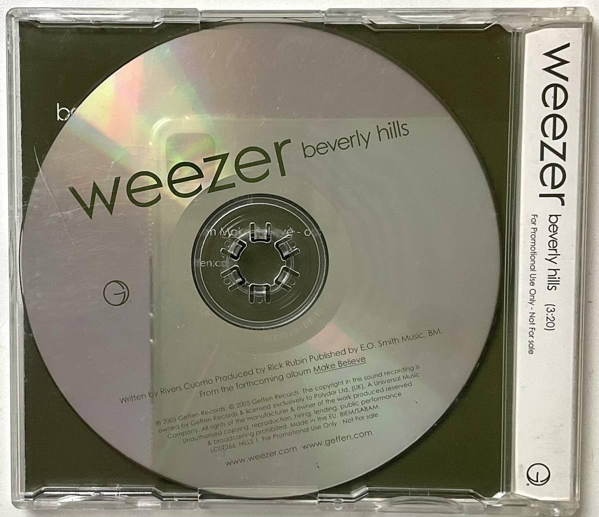 Amazon.co.jp: CD レア盤 非売品 入手困難 WEEZER Beverly Hills