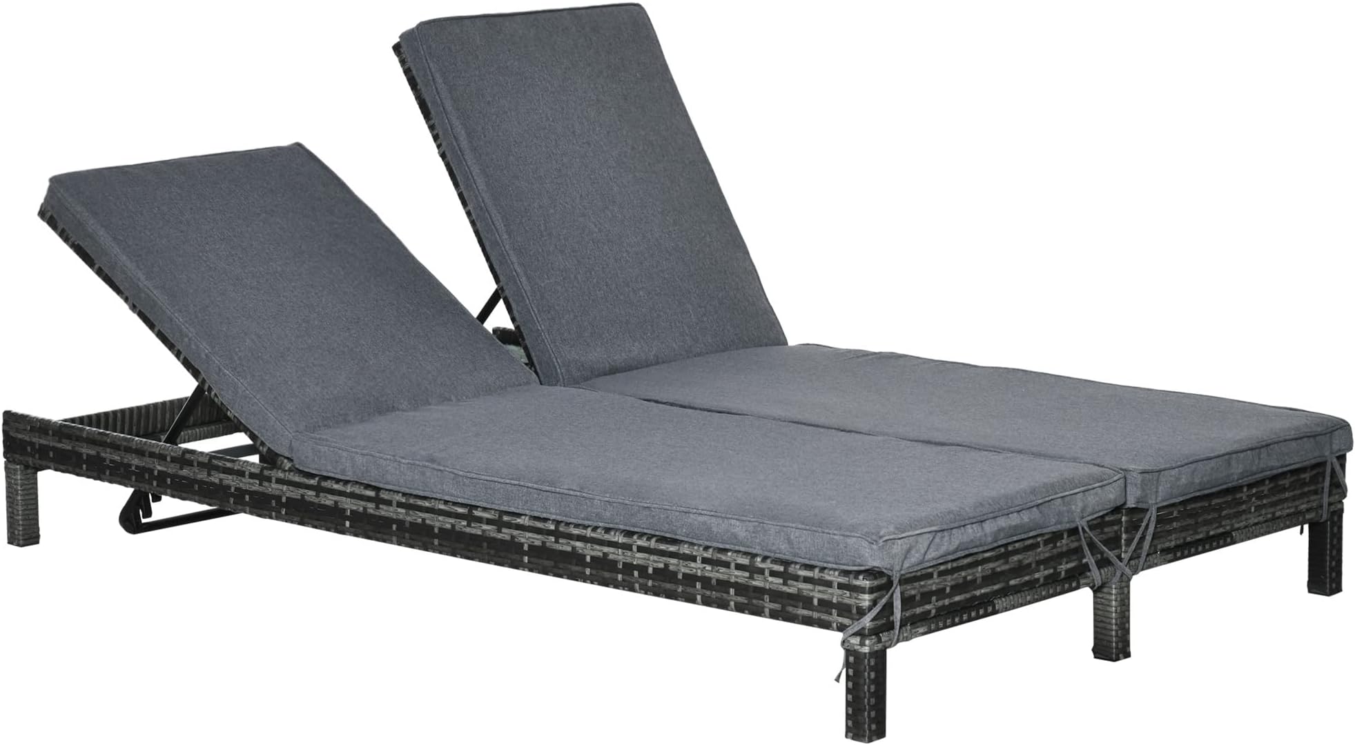 LIFEZEAL Sonnenliege, 3-Fach Verstellbare Gartenliege, Lounge