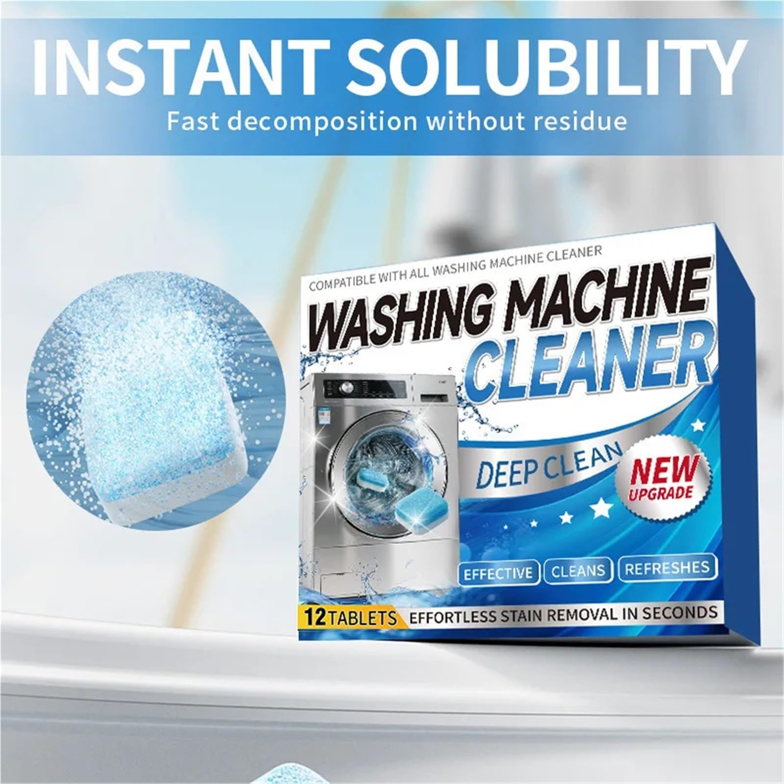 washing machine cleaner tablets Hocheffiziente Brausetabletten for Waschmaschinenreiniger