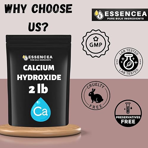 Miniatura 6 de Hidróxido de calcio de 2 libras por Essencea Pure Bulk Ingredients  Polvo fino  Calidad premium (32 onzas)