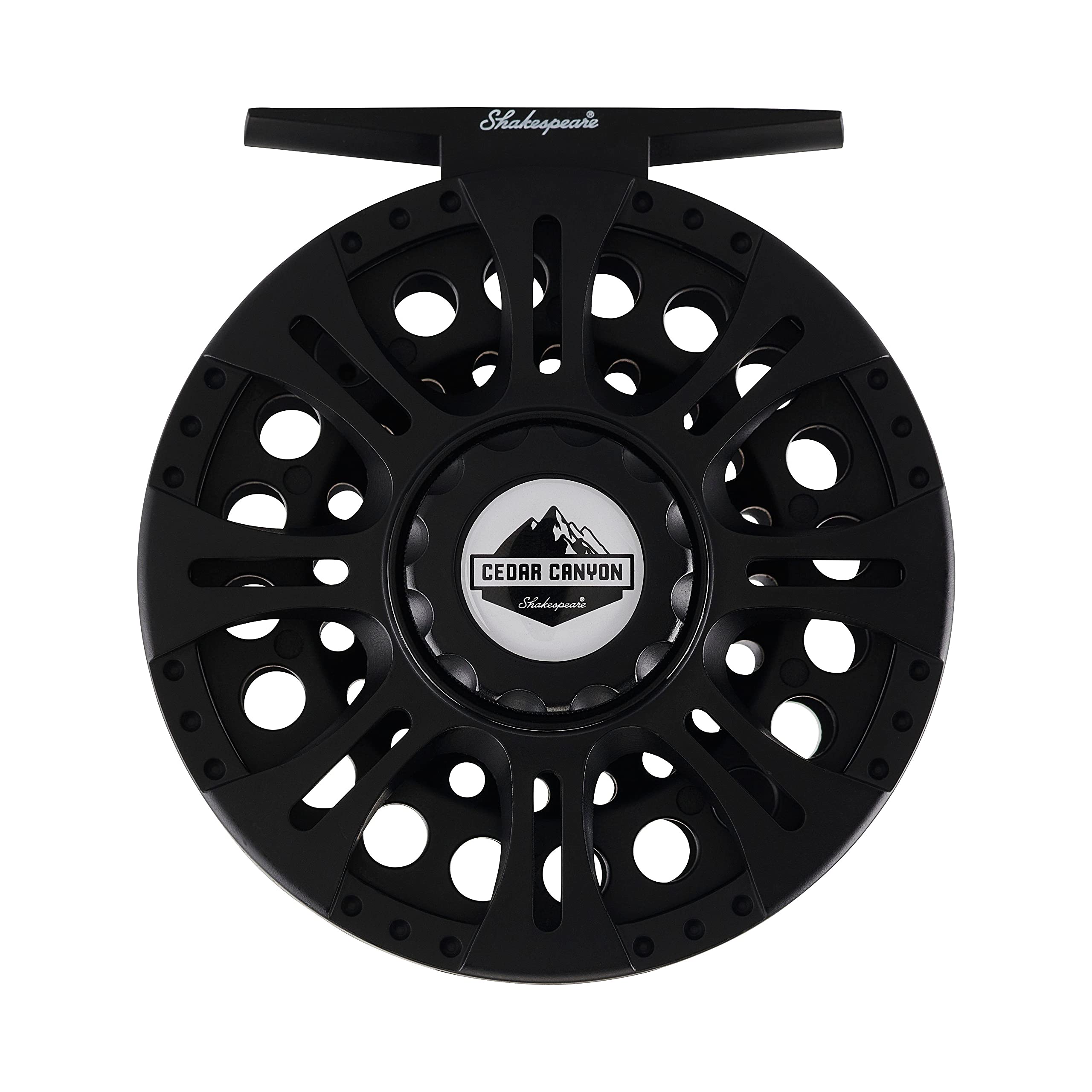 Shakespeare Cedar Canyon Premier Fly Reel - Moulinet de pêche à la Mouche léger et Durable avec roulement récupération Convertible pour droitier ou gaucher - 2 Options Disponibles