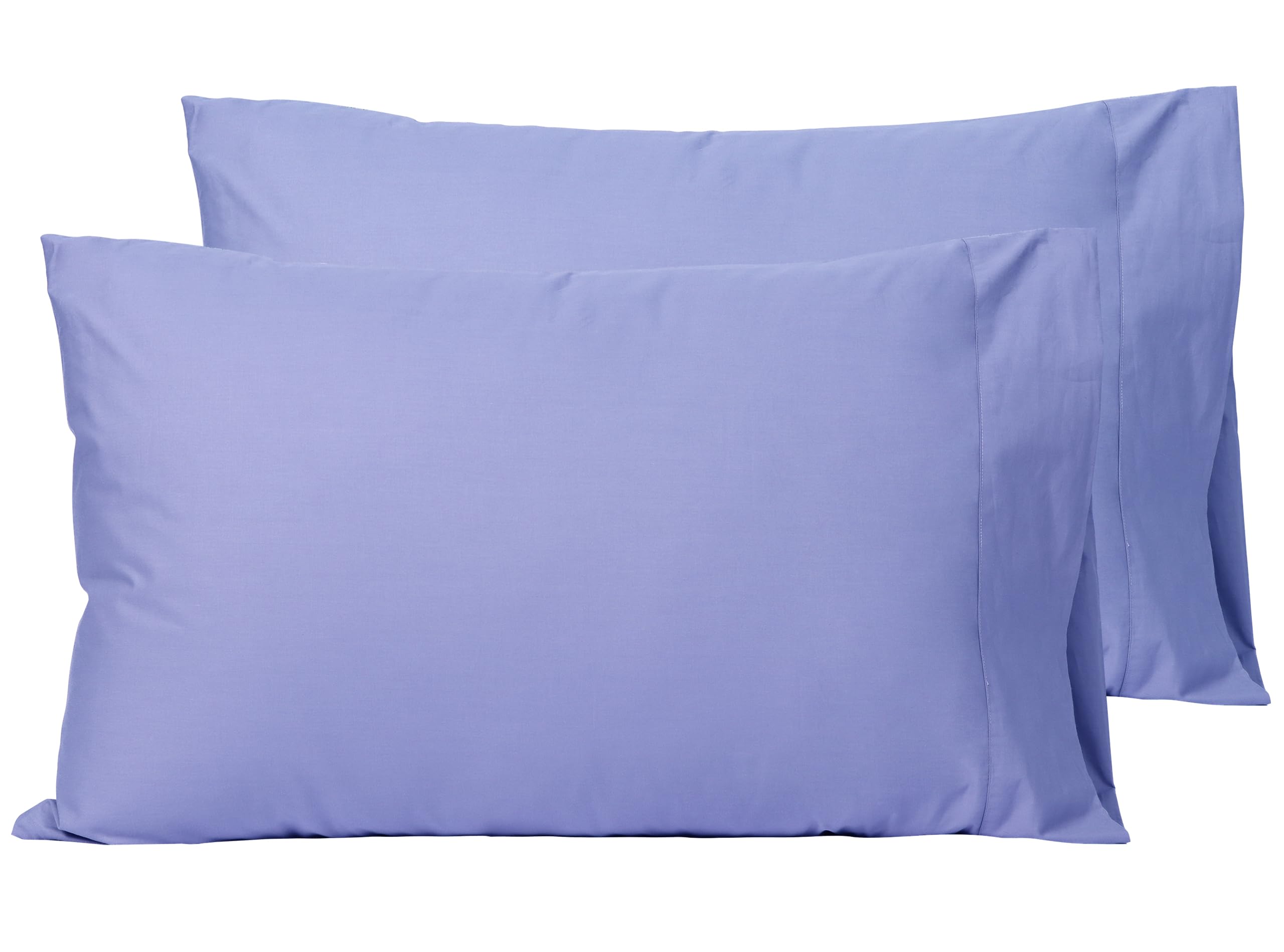 Sylvanora Pillow Cases 2 Pack, Soft & Premium 100% Egyptian Cotton Bedding, Breathable with Envelope Closure, Standard Size 50x75cm (Purplish Blue, Pack of 2)