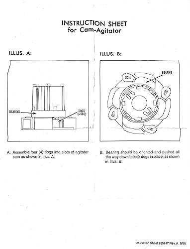 Miniatura 6 de 285811 Kit de reparación de agitador de lavadora de repuesto para lavadoras Whirlpool y Kenmore, compatible con AP3138838, 2744, 285746, 285811VP,
