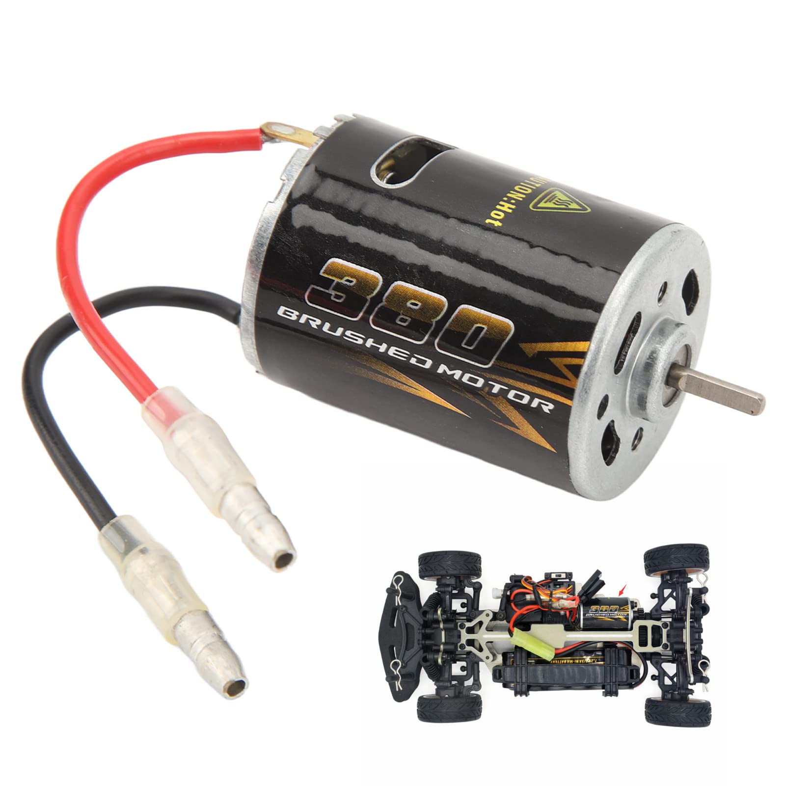 VBESTLIFE RC Carbon Motor, Good Heat Dissipation Low Noise Low Vibration RC Car Motor Suitable for Racing 1/16 S16 EX16 RC Coupe