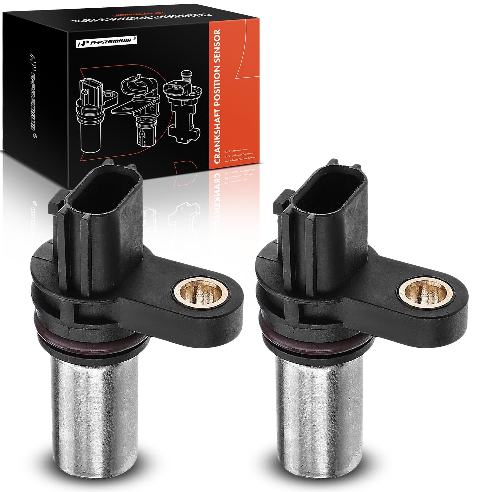 A-Premium 2-PC Engine Camshaft Position Sensor Compatible with Nissan Altima 2001 2.4L, Altima 2002-2006 2.5L, Frontier 2005-2018 2.5L, Sentra 2002-2006 2.5L & Suzuki Equator 2009-2012 2.5L