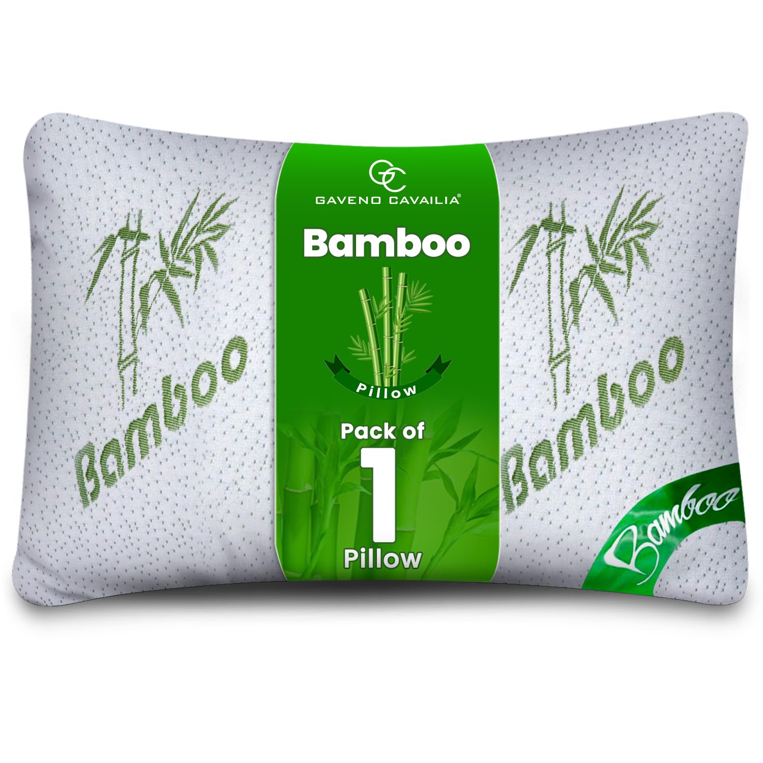 GC GAVENO CAVAILIA Bamboo Pillow Memory Foam Orthopaedic Neck Support (Pack of 1)
