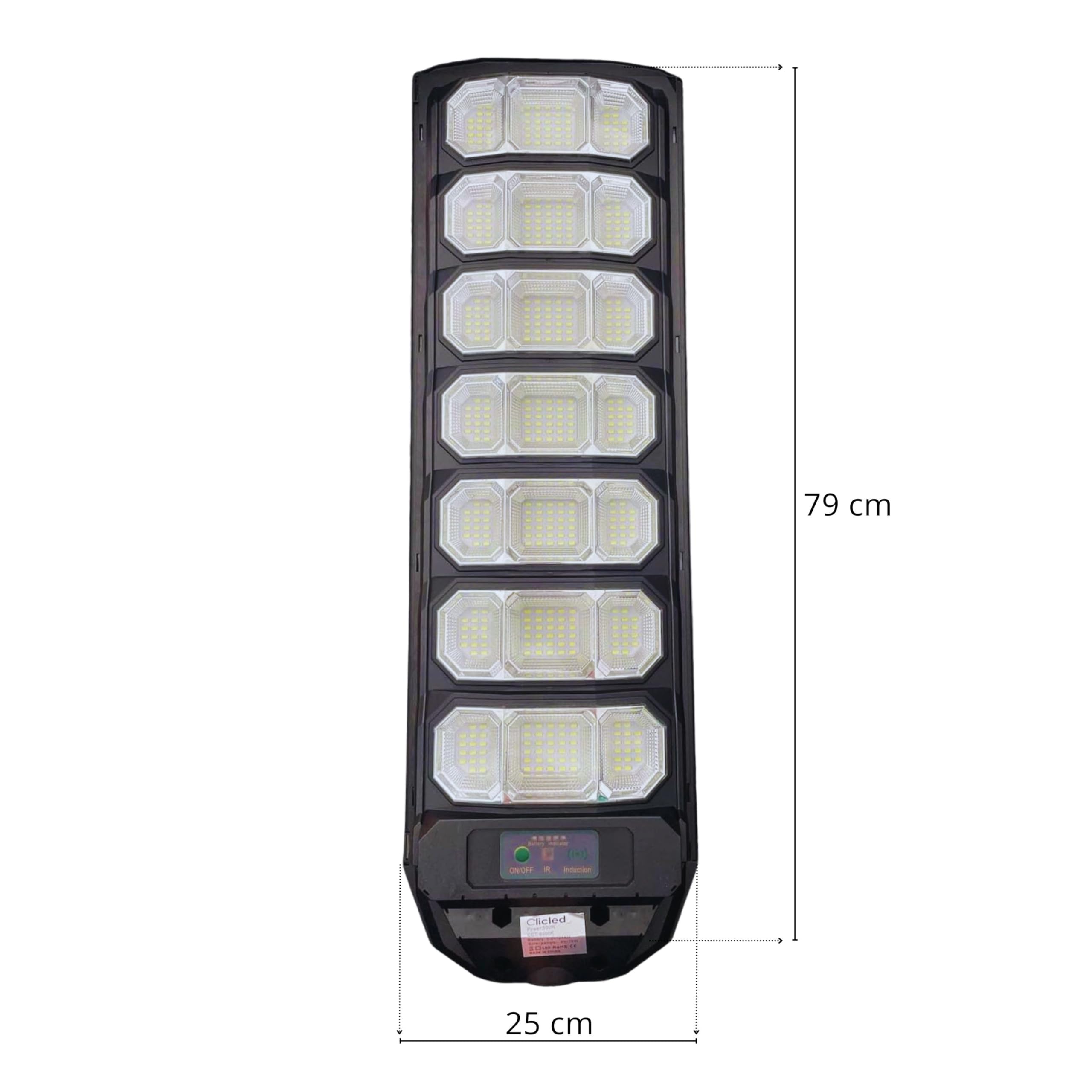 Yasta Lampione Solare Led Esterno 500 Watt Luce Fredda Faro Stradale Led Con Pannello Solare Crepuscolare Luci Solari Da Giardino Con Sensore Movimento e Telecomando