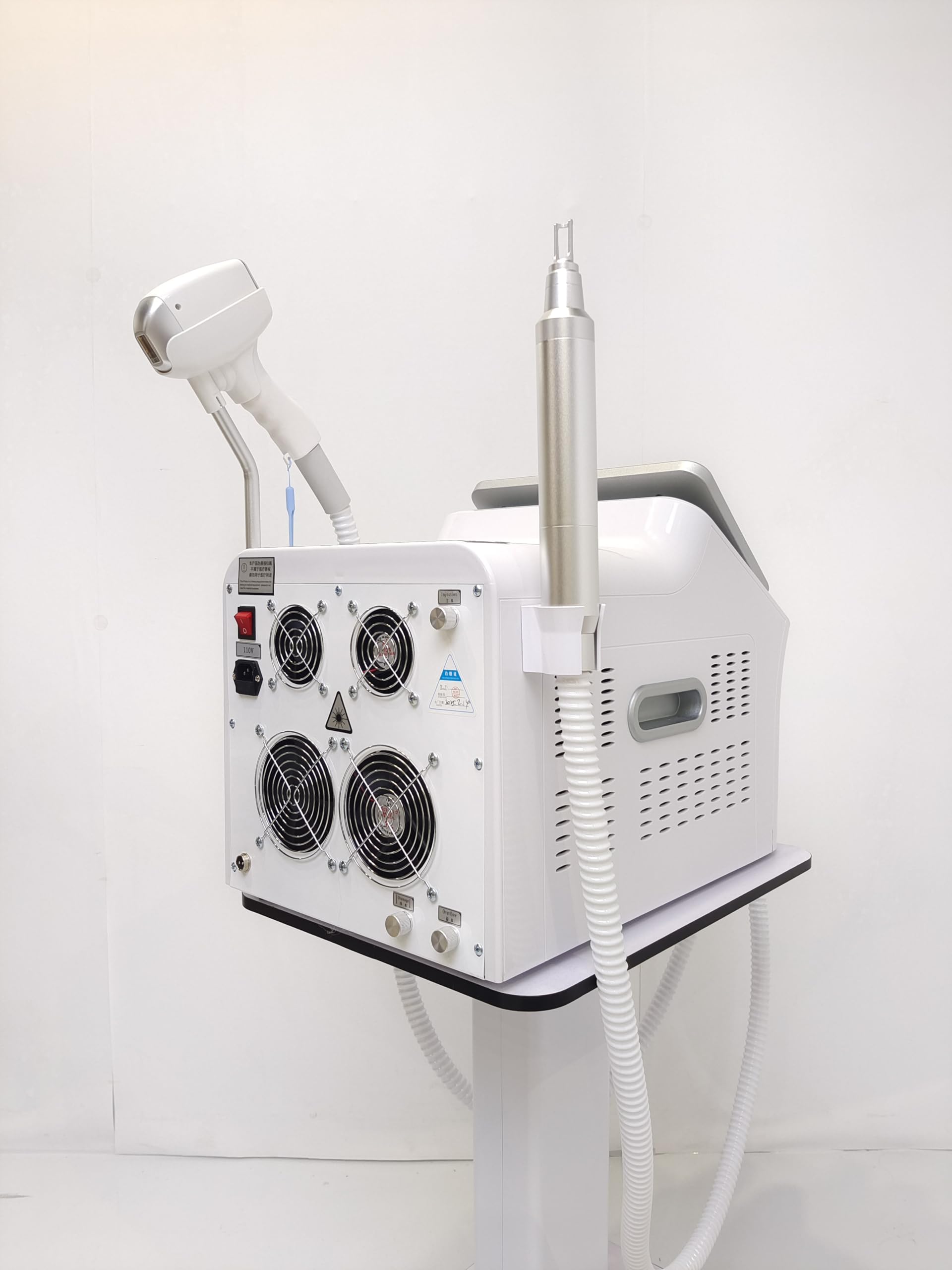 Dispositivo di epilazione laser a diodo 2 in 1 con punto di congelamento a picosecondi, rimozione indolore del cloasma del tatuaggio, macchina di bellezza professionale multifunzionale