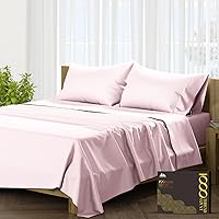 Vista 40 de Mayfair Linen Sábanas de 100% algodón egipcio tamaño individual, juego de sábanas de 1000 hilos de algodón egipcio, 3 piezas (blanco) con bolsillo