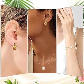 Bijoux Trèfle à Quatre Feuilles Bijoux Trèfle 4 Feuilles Hanaoops