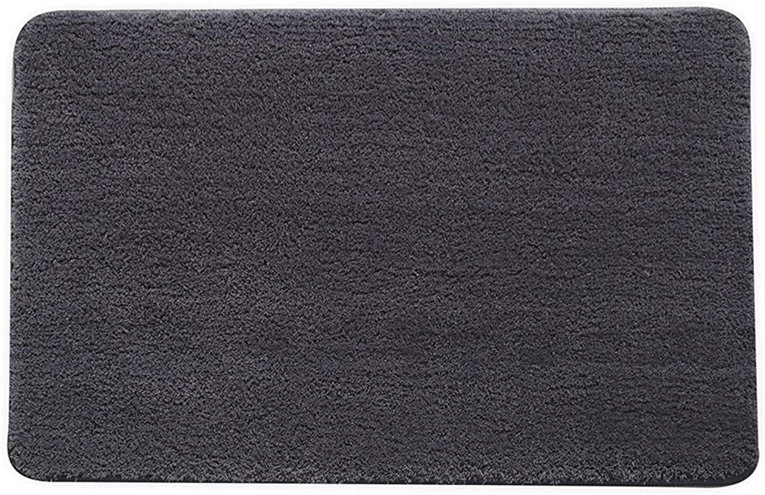 JYDQM Tappetini da Bagno Antiscivolo Slip Shaggy Microfibers Microfibers Runner Tappetino da Bagno per Tappeto da Bagno Tappeto dell'Acqua per Bagno Vasca da Bagno Kichen (Color : Gray, Size : Small)