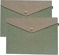 Vista 10 de Carpeta de archivos A4 duradera, portafolio, sobre de fieltro con cierre a presión, juego de 2 unidades, beige y marrón