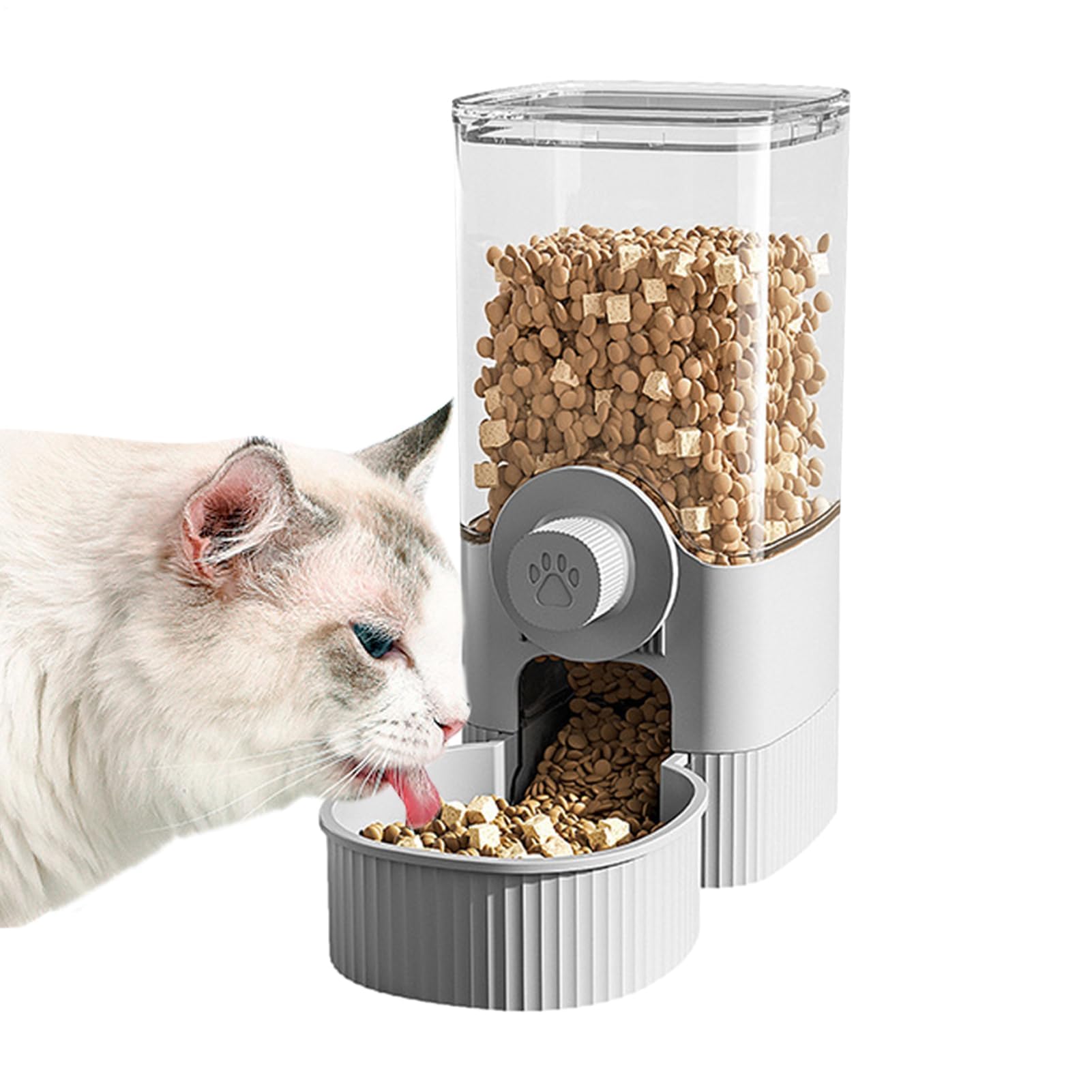 Futterautomat, Tragbarer Futterspender for Haustiere – Trockenwasserspender, automatischer Futterbehälter | Leichte Futterstation mit Reservoir(Feeding Money)