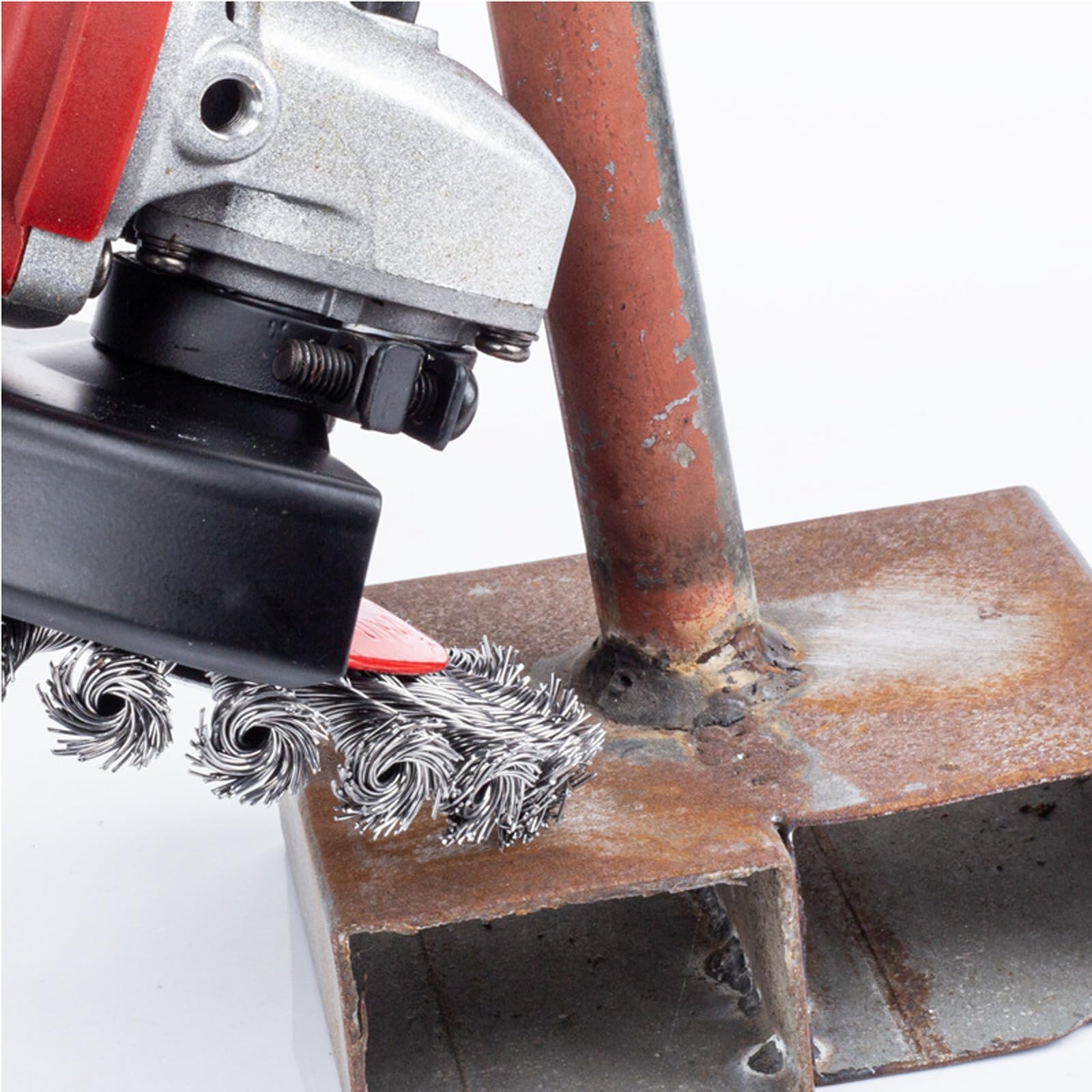 YOUNTHYE Spazzola metallica Flex M14, set da 12 spazzole in acciaio per smerigliatrice angolare e avvitatore a batteria, spazzola intrecciata