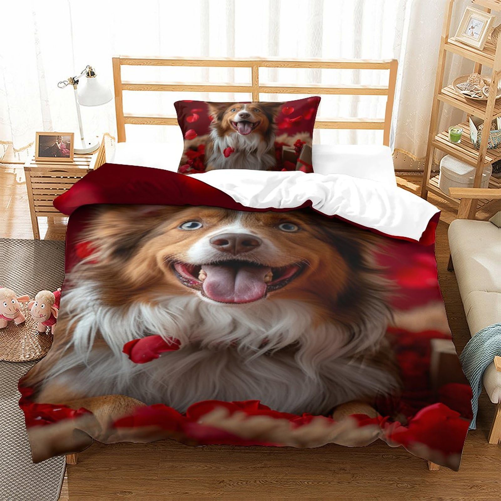 Parure de lit 135x200 cm en microfibre premium avec fermeture éclair