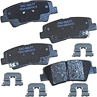 Vista 71 de Pastillas de freno traseras cerámicas Bendix Premium SBC1337 para Cadillac CTS 2014-2008, SRX 2016-2010, Chevrolet Camaro 2015-2010, Saab 9-4X 2011