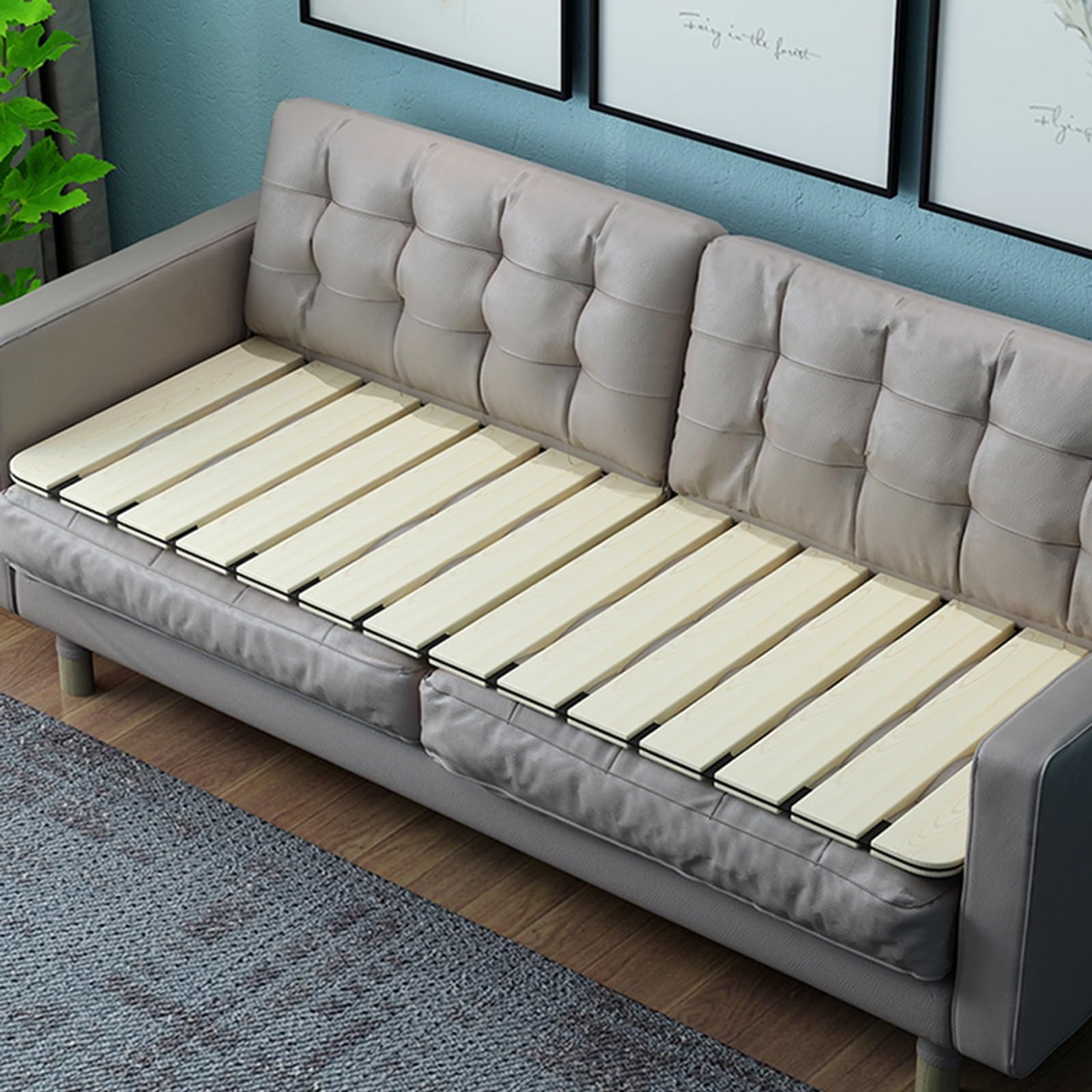 Lattenrost Sofakissen-Stützbrett, Holzlattenrost-Ersatz Für Schlafzimmer Und Wohnzimmer, Strapazierfähiges, Faltbares Bunkie-Board, Matratzenstütze, Größe Queen, Double, Twin, XL(WxL 2.3x6.6 ft (0.7x2