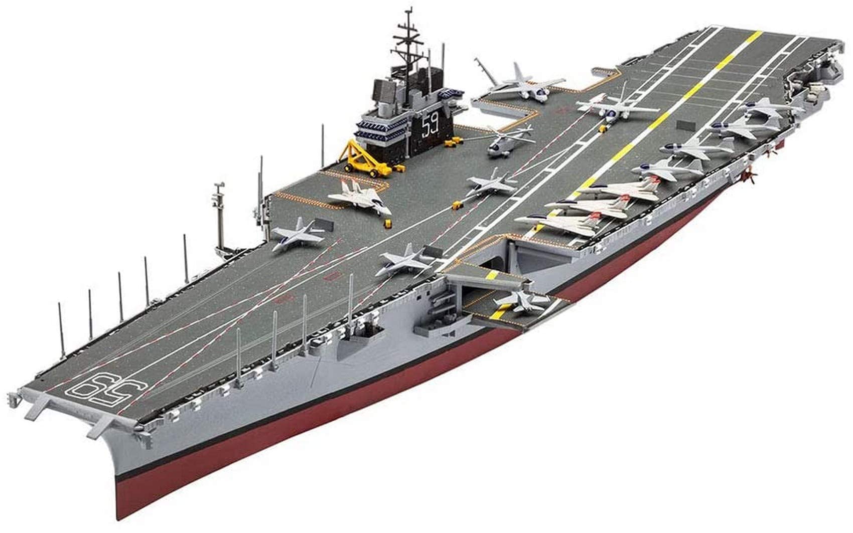 Military Paper Puzzle Model Toys, 1/350 Scale USS Anzio Aircraft Carrier Toys and Gifts, 17.7 Inches X 2.4Inches