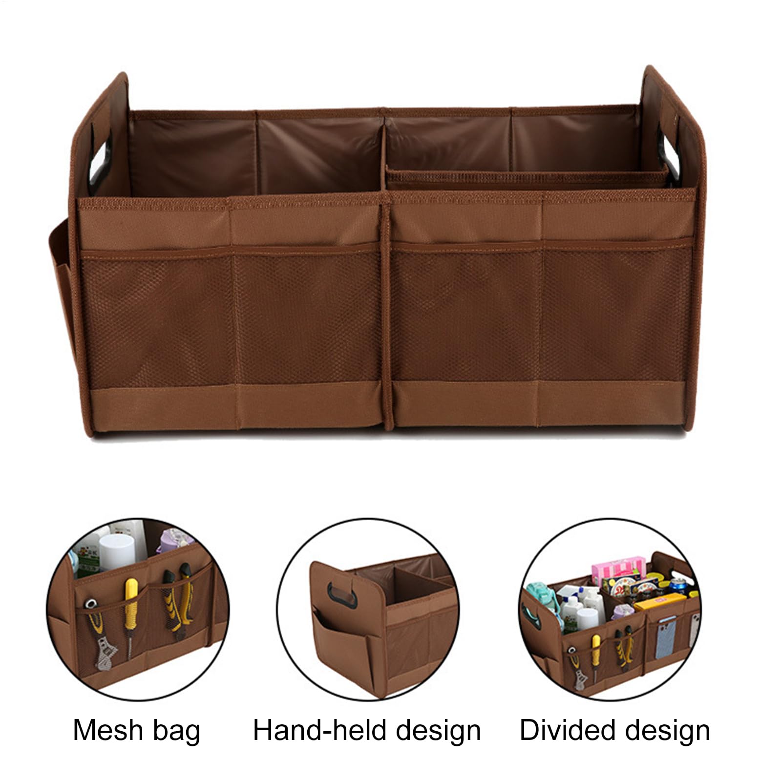 Organizador De Maletero De Coche Cesta Resistente de Oxford Plegable para