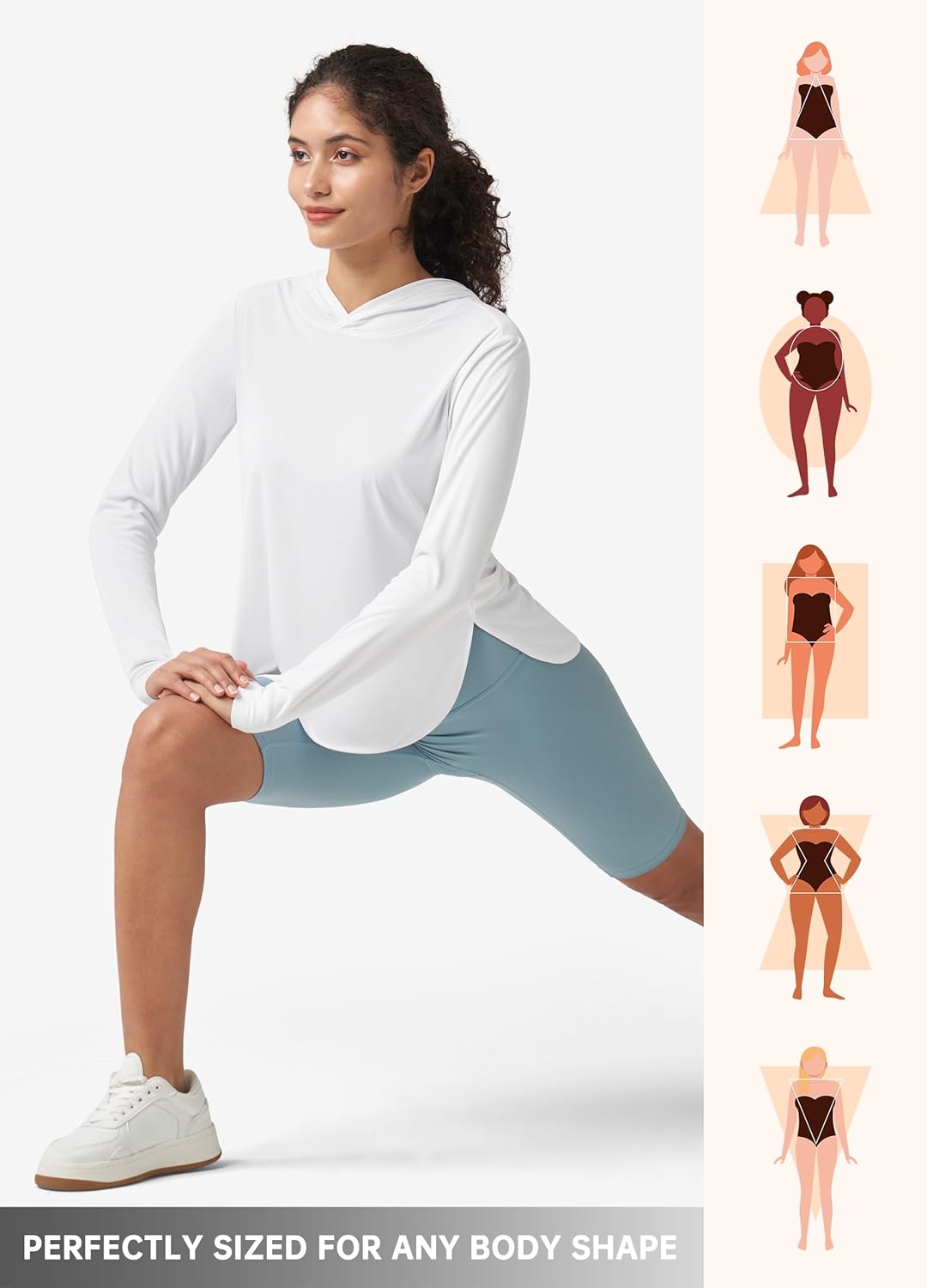 Willit Women's Sun Shirts Hooded UPF 50+ Long Sleeve Hiking Workout Tops Lightweight Quick Dry UV Protection - Image 6