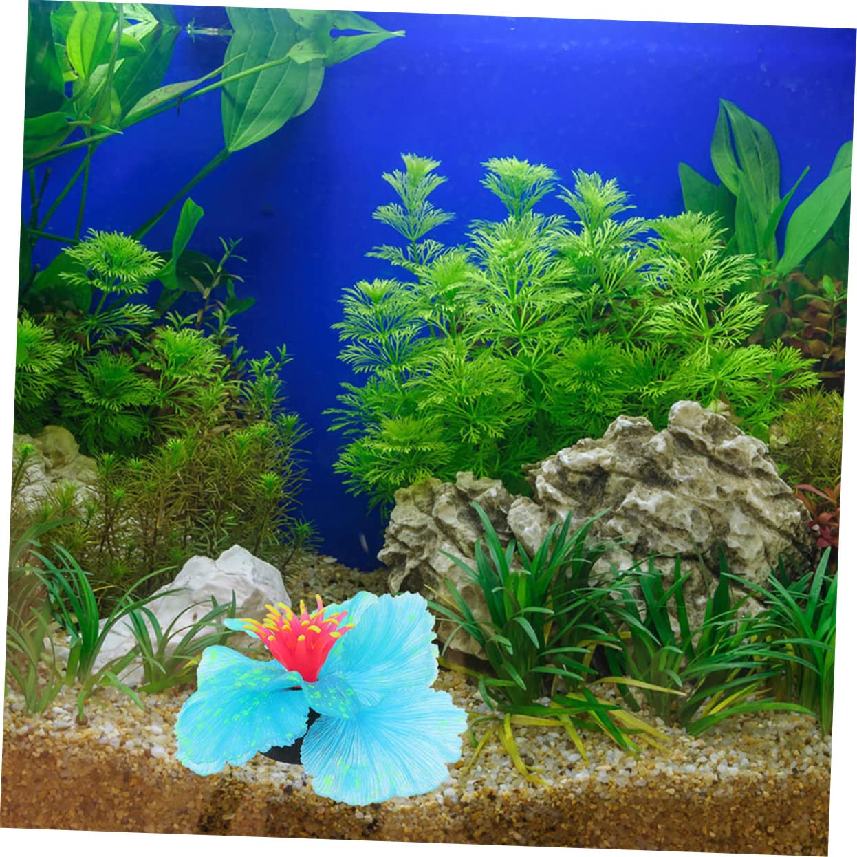 BESPORTBLE 4stücke Kunstpflanzen Für Aquarien Dekorative Wasserpflanzen Langlebig Und Pflegeleicht Für Fischbecken Und Desktop-Dekoration Schaffen Eine Natürliche Unterwasserlandschaft